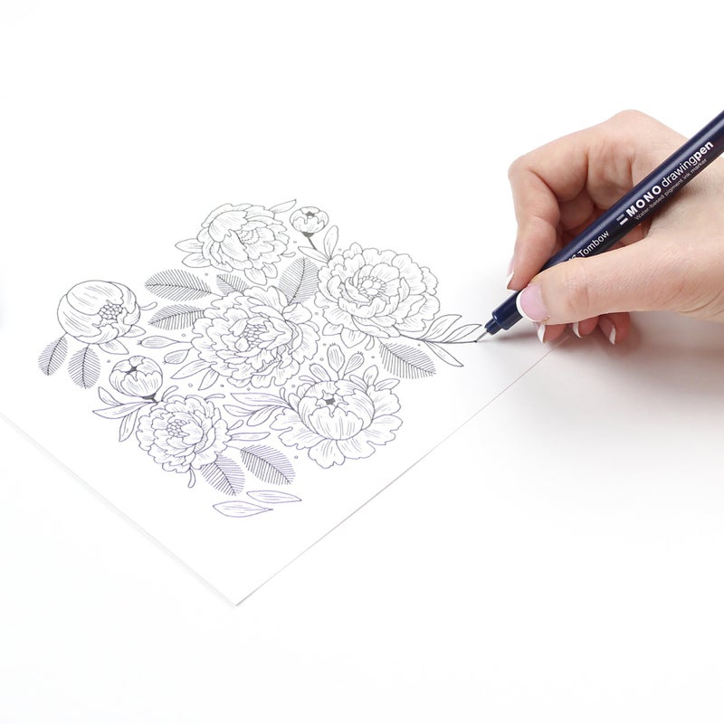 Tombow Mono Drawing Pen, 05 Tip Size, 12-Pack - Image 4